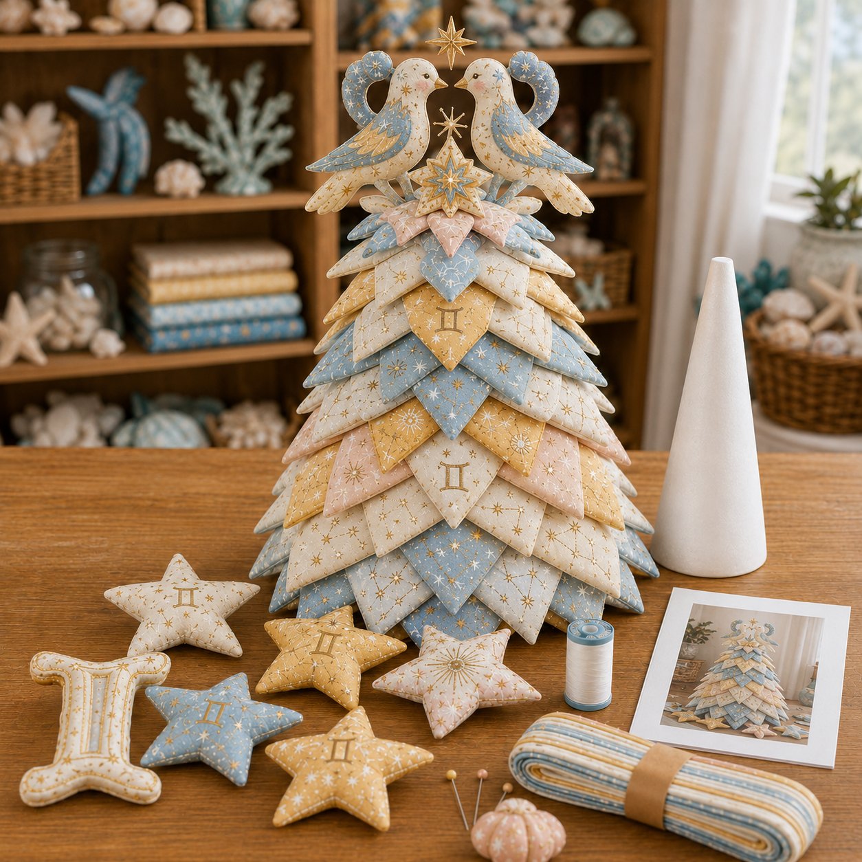 ⏳ Last Day 49% OFF – ♓ Beginner-Friendly DIY Layered Pisces Zodiac Quilted Tree Kit | Complete Kit with All Tools & Step-by-Step Guide Included 💕
