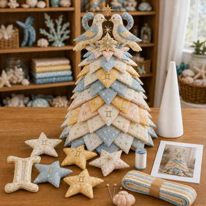 ⏳ Last Day 49% OFF – ♓ Beginner-Friendly DIY Layered Pisces Zodiac Quilted Tree Kit | Complete Kit with All Tools & Step-by-Step Guide Included 💕