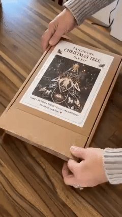 ✝️ Beginner-Friendly Tree of Faith 3D Quilted Christmas Tree Sewing Kit | Complete Kit with Coordinated Fabrics, Beads & Step-by-Step Guide Included 💕