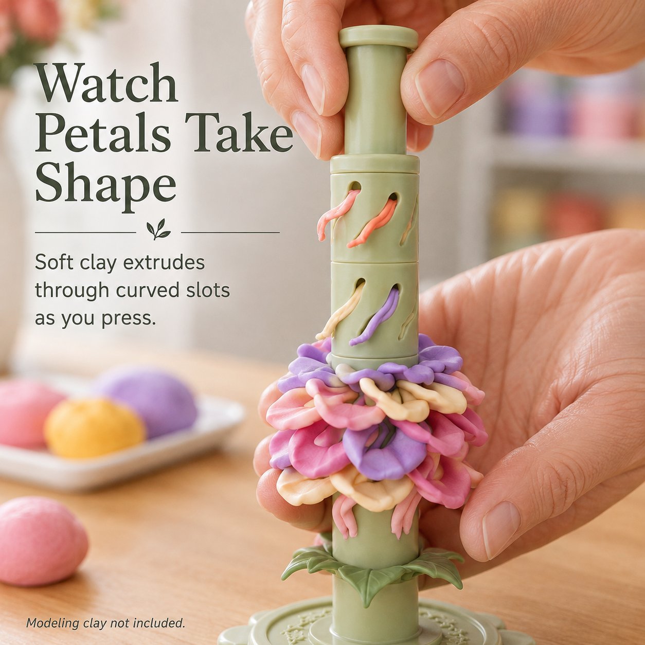 🔥Last Day 49% OFF -Modular Clay Bloom Maker with 9 Shaping Sleeves