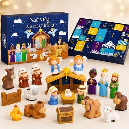 ✝️🙏2026 Nativity Advent Calendar – ✨25-Piece Christmas Story Set for Kids(📦Buy 2 Free Shipping)