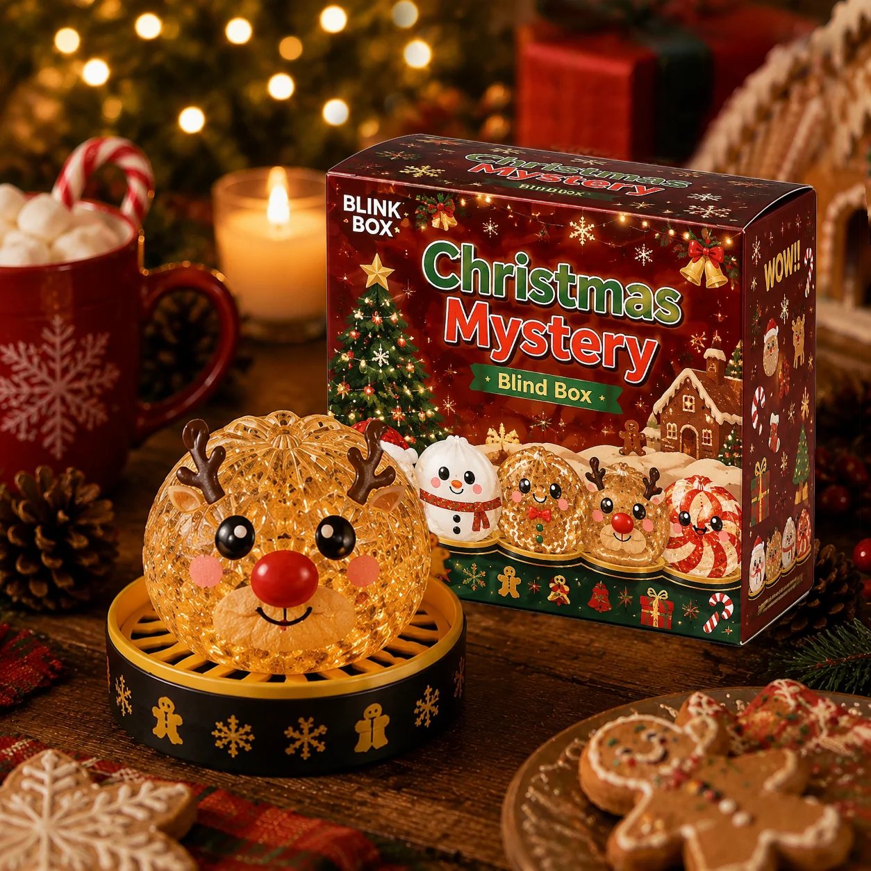 🎄Christmas Sale Only ￡6.99!!!🔥 65% OFF – Christmas Squishy Dumplings | Mystery Blind Box & Pick Your Character