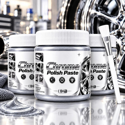 🔥Buy More Save More🔥Metal Chrome Polish & Restorer Paste with Brush