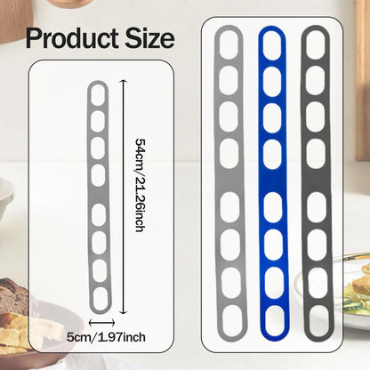 Universal Silicone Lid Securing Straps (3-Pack)