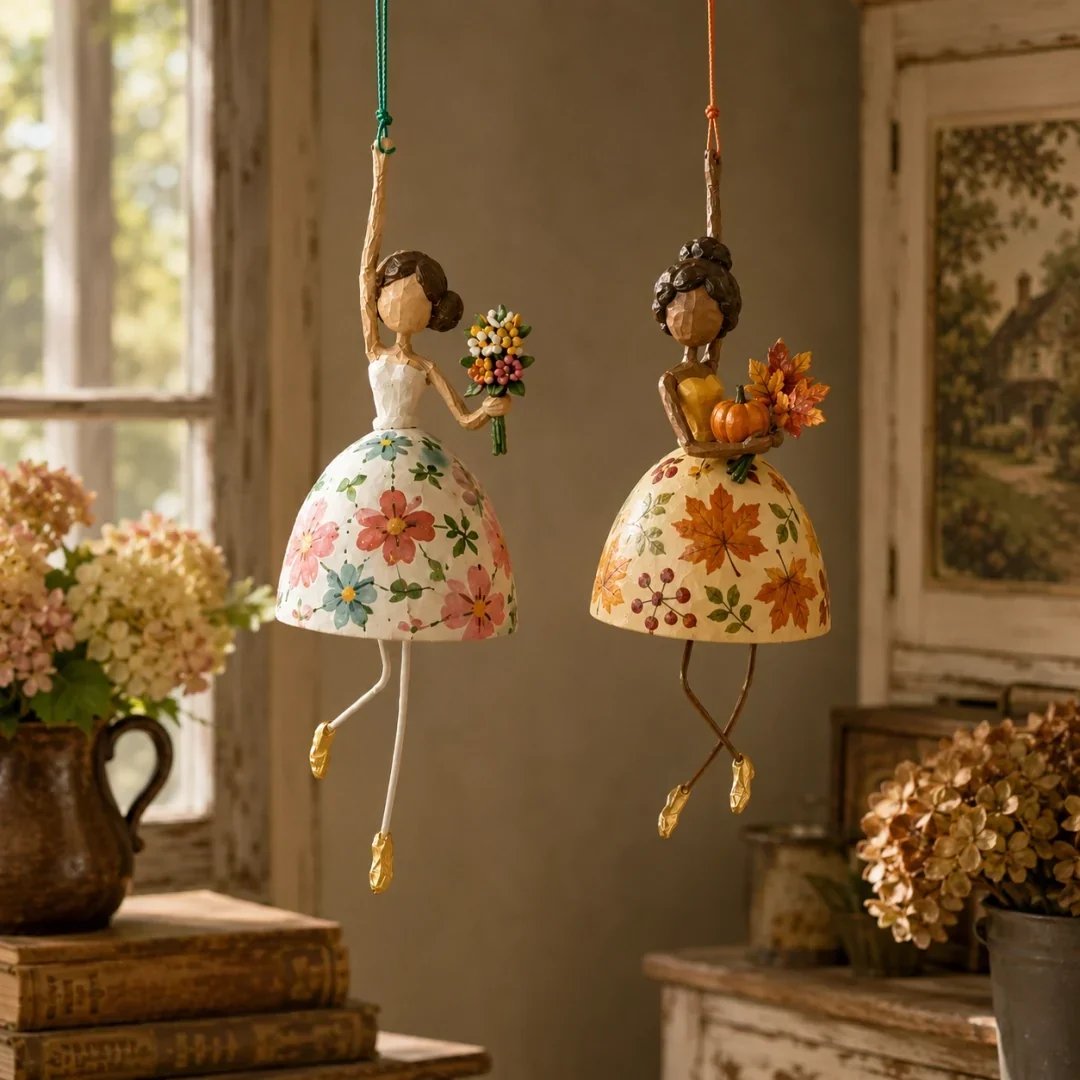💃🌸 Let Your Space Dance — Whimsical Dancing Lady Hanging Ornament (📦Buy 3 Free Shipping)