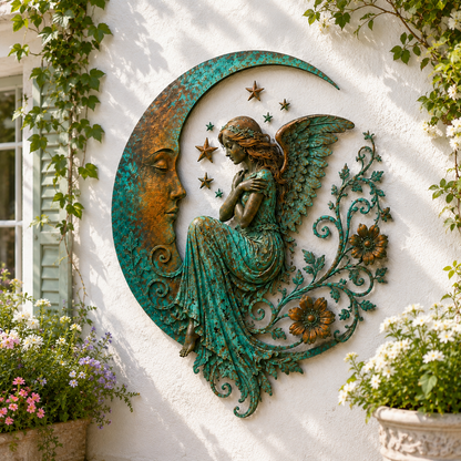 Moon Virgin Mary Garden Wall Decor