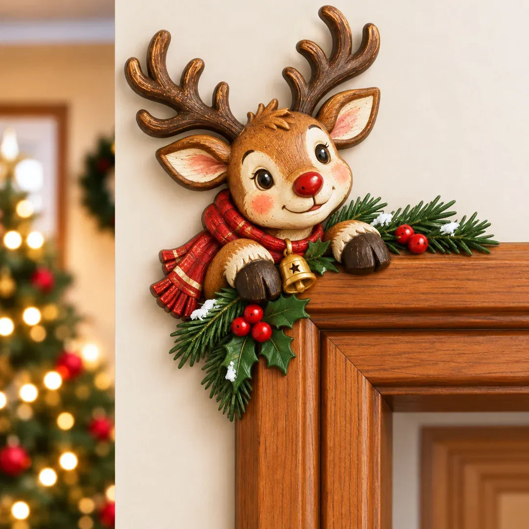 ⏳ Last Day 49% OFF – 🎄 3D Christmas Peekaboo Door Frame Corner Decor | 8 Festive Character Designs with Left & Right Options for Doorways, Entryways & Holiday Corners ✨