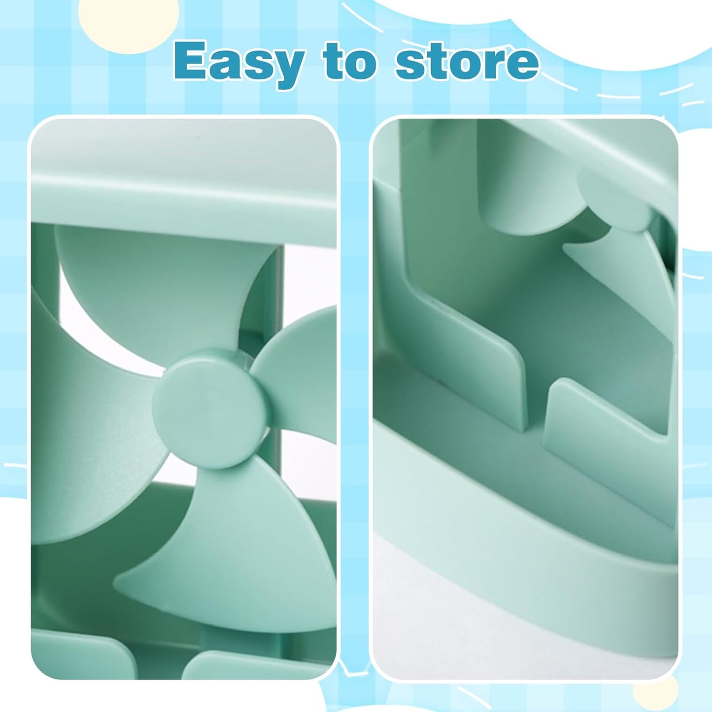Hangable Ice Cooling Fan Attachment