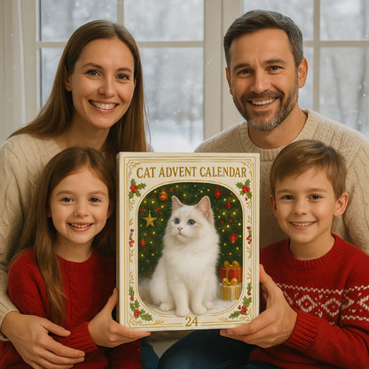 ⏰BUY 2 GET FREE SHIPPING⏰2026 Cat Advent Calendar Gift for Adults Friends Cat Owners and Lovers Christmas Holiday Countdown Gift 24 Designs Cats Charm Christmas Tree Ornament