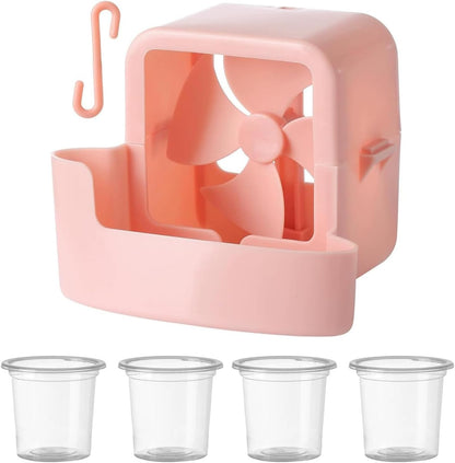 Hangable Ice Cooling Fan Attachment