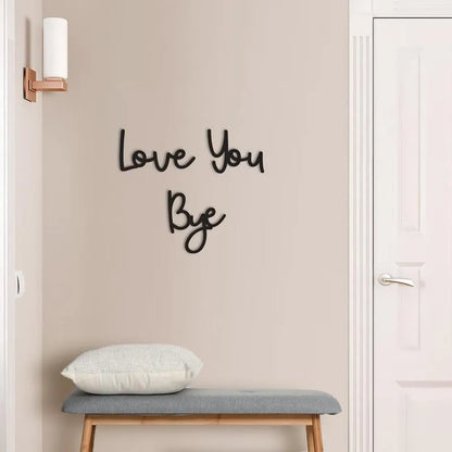 Wooden Wall Hanging Sign Decoration - No Wall Damage