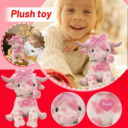 🔥Last Day 49% OFF💘🐮Adorable Pink Highland Cow Plush