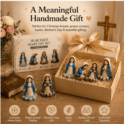 🔥 DIY Christian 3D Beaded Figurines Kit | Handmade Faith Craft for Prayer & Decoration