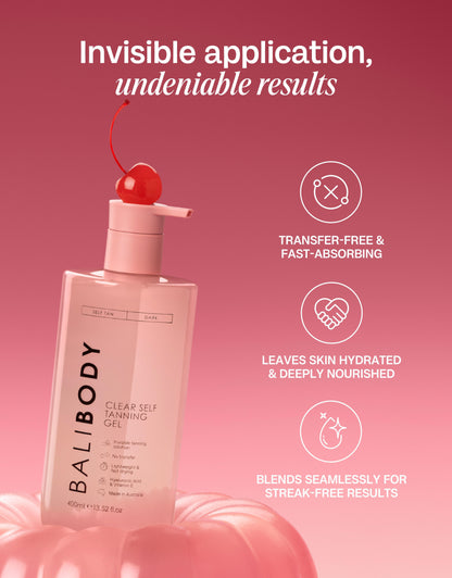 ☀️Summer Sale☀️Clear Self Tanning Gel (400ml/13.52fl.oz) -- Sunless Tanning, Whole Body, Tropical Scent