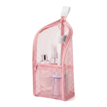 🎒Mesh Zipper Toiletry Storage Pouch - Multi-Pocket Travel Cosmetic Organizer Bag，22cm*13cm*13cm