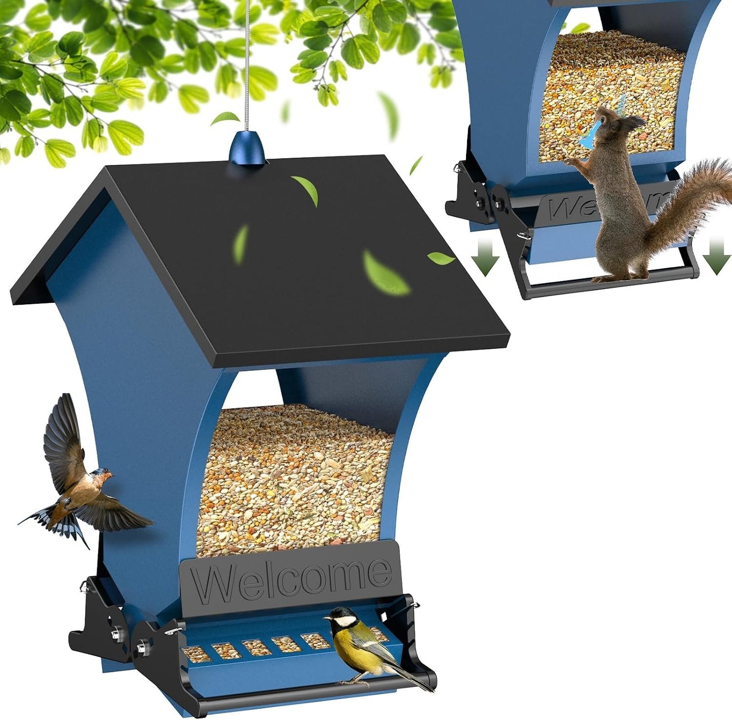 🔥Last Day 49% OFF -Squirrel Proof Bird Feeders for Outdoors