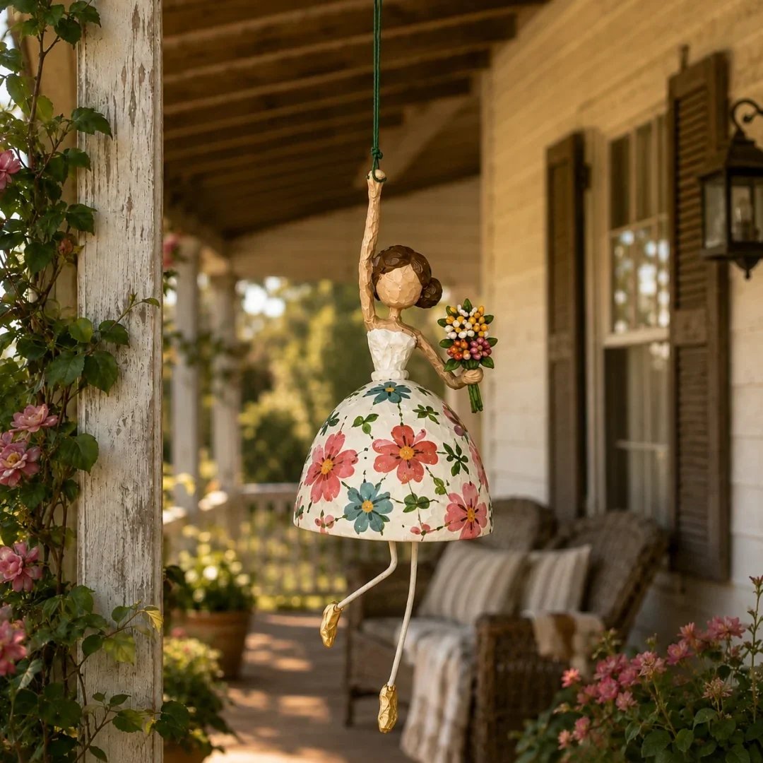💃🌸 Let Your Space Dance — Whimsical Dancing Lady Hanging Ornament (📦Buy 3 Free Shipping)