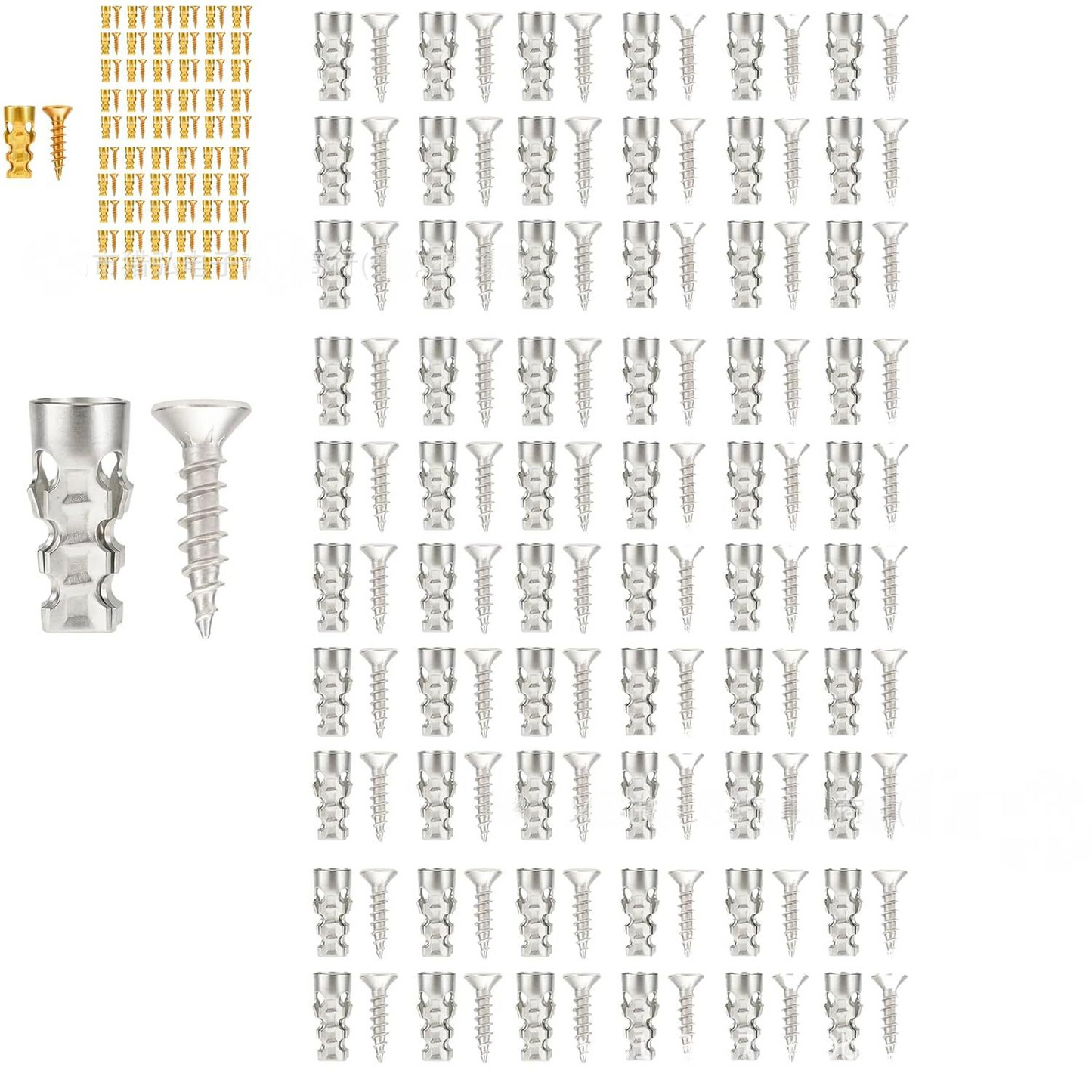🛠️ Last Day Special Price £16.99 ! 🔥Buy more save more🎁Self Drilling Drywall Anchors with Screws Kit🪨 Easy Install Wall Fixing Accessories🔩