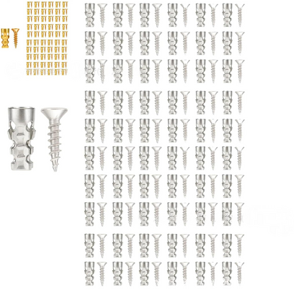 🛠️ Last Day Special Price £16.99 ! 🔥Buy more save more🎁Self Drilling Drywall Anchors with Screws Kit🪨 Easy Install Wall Fixing Accessories🔩