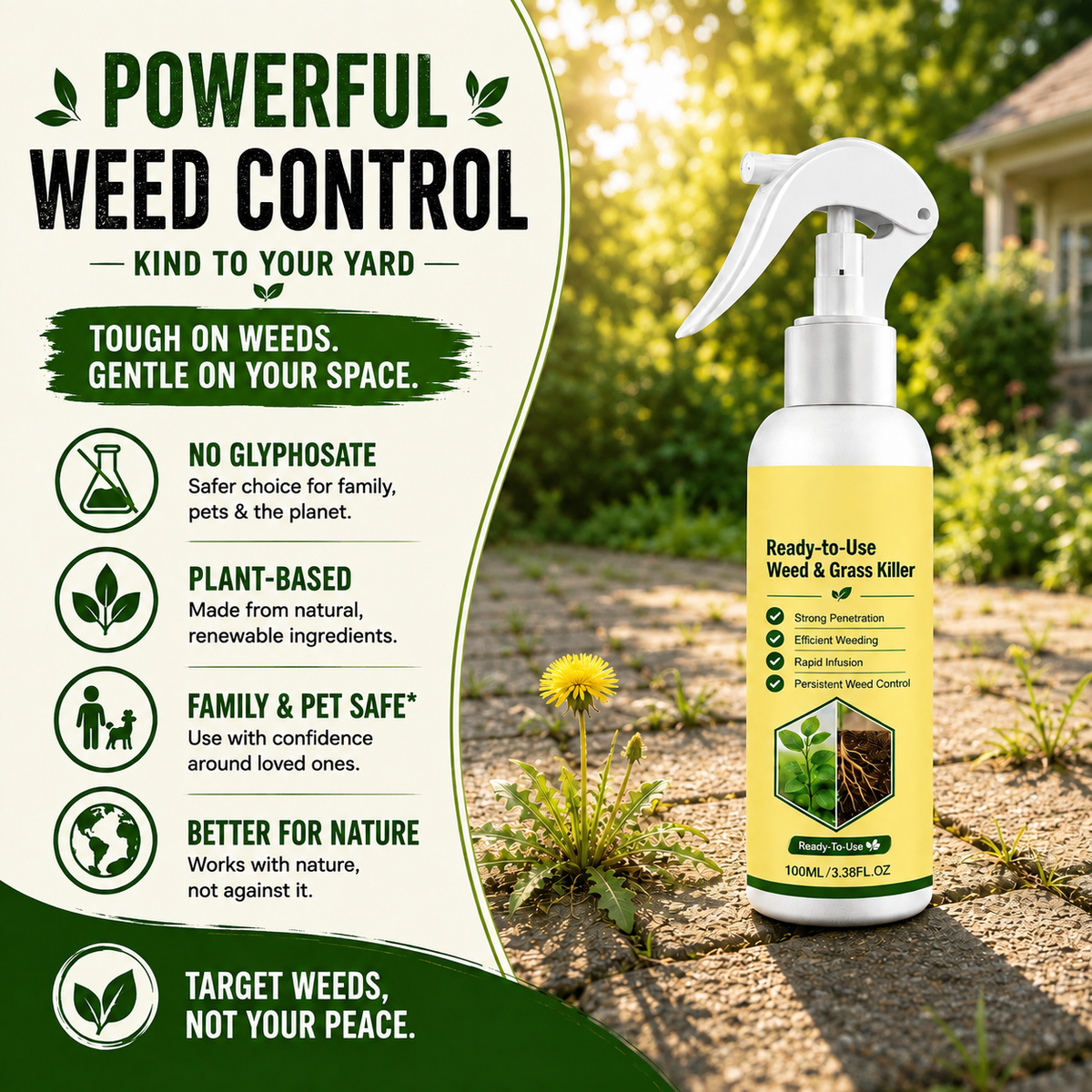 🏆 Official Store |Ready-to-Use Weed & Grass Killer