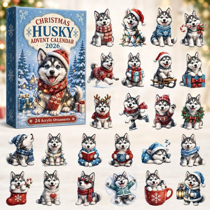 Northern Husky Advent Calendar 2026 – 24-Day Festive Countdown – Gift for Husky Lovers