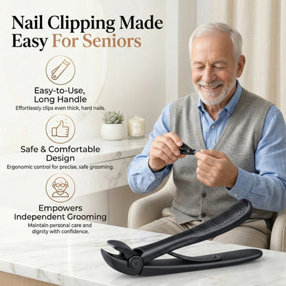 TYIIPLUS™ Nail Clipper for Seniors, Wide Jaw Long Handle Clipper for Thick Nails