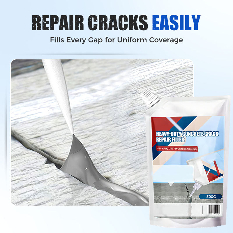 📢📢49% OFF !! ⏰Extra-Strength New Formula Concrete Crack Repair Filler, Waterproof Heavy-Duty Crack Adhesive for Driveway, Patio & Wall Cracks