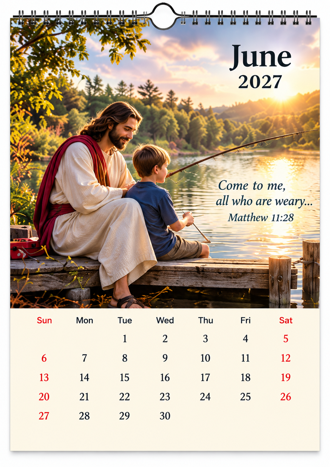 ✝️2027 Seasons of Faith Wall Calendar