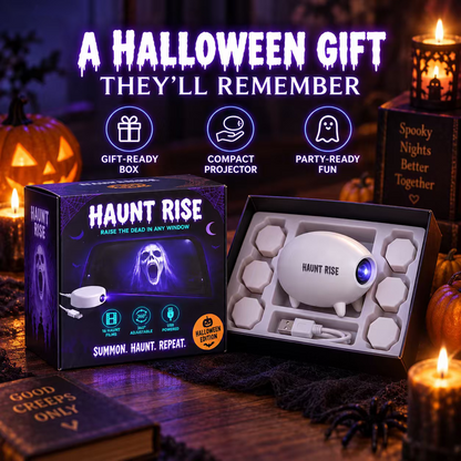 🎃 👻 Haunt Rise Halloween Window Projector-360° Adjustable Stand for Home Decor 🎃(✨Buy 2 Free Shipping)