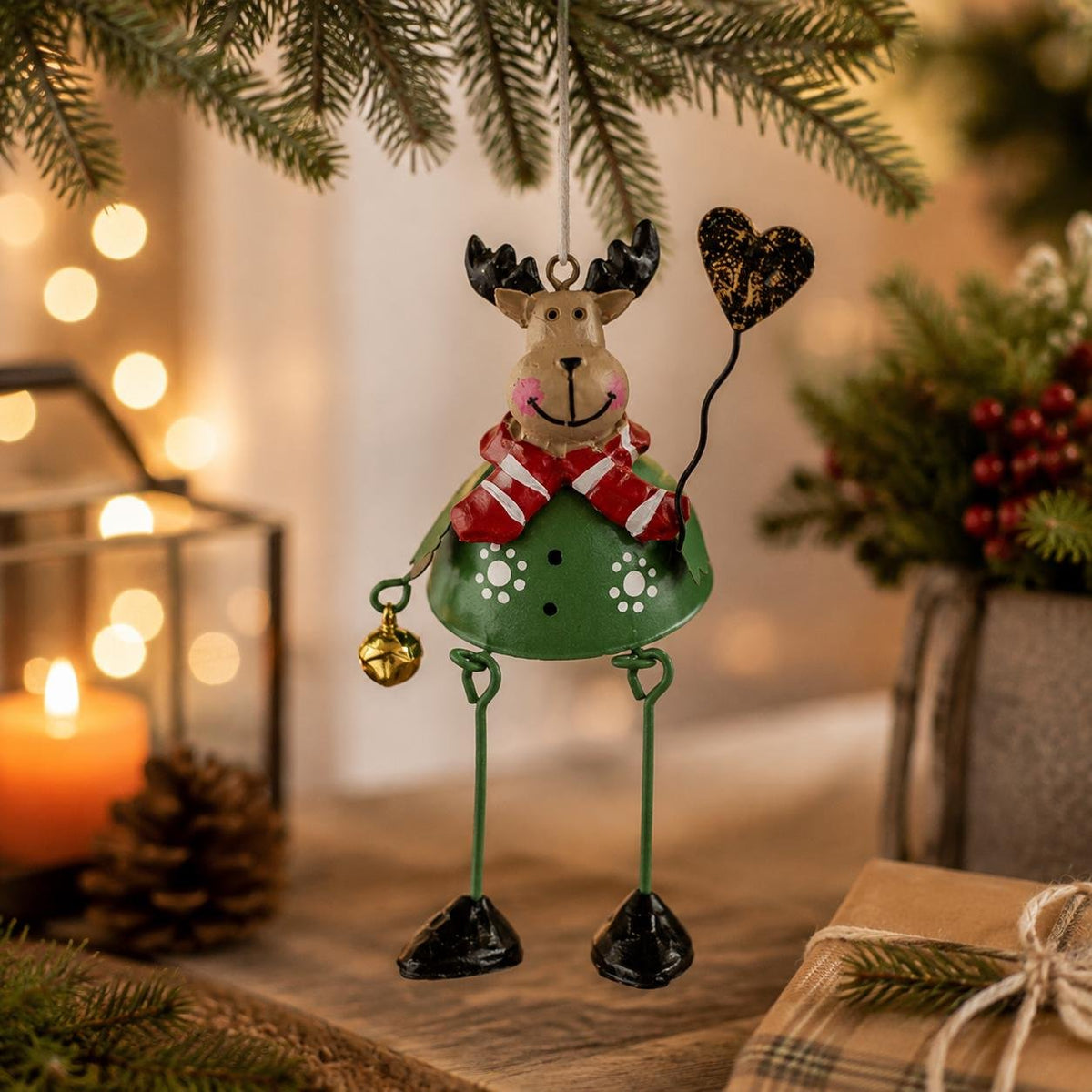 🌲Hot Sale Only ￡12.99!!!✨ Hand-Painted Metal Dangling Leg Christmas Ornaments