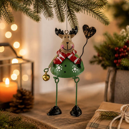 🌲Hot Sale Only ￡12.99!!!✨ Hand-Painted Metal Dangling Leg Christmas Ornaments