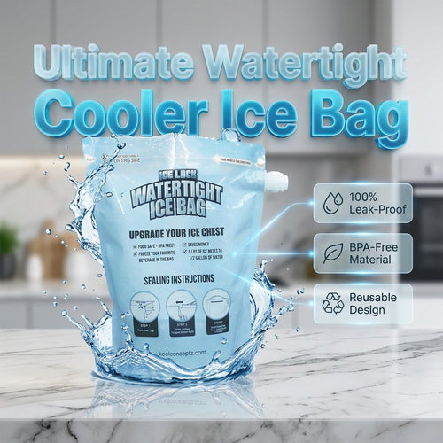 Large-Capacity Leak-Proof Ice Bag – Reusable Cooler Ice Pack – Durable, Instant-Use Cooling Solution