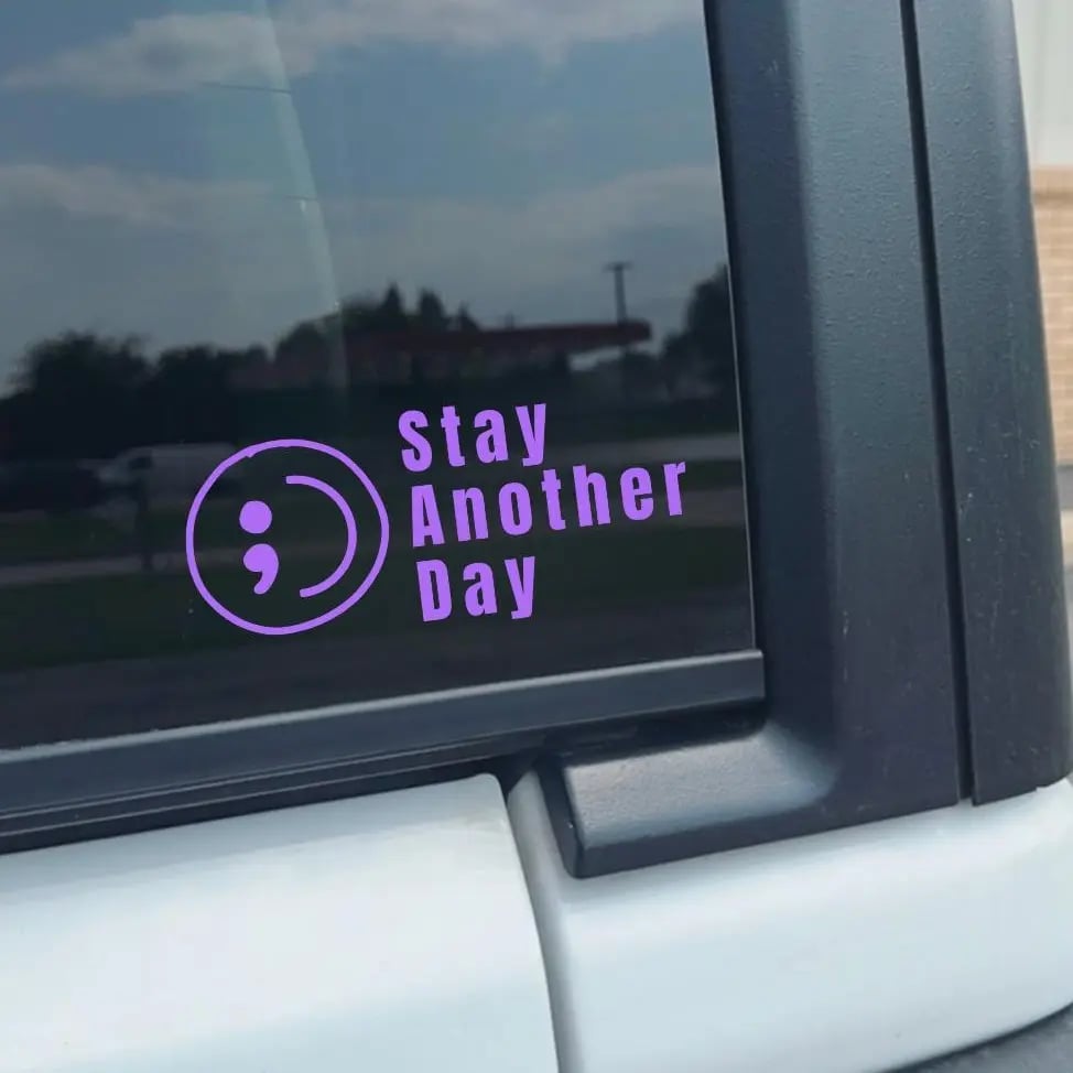 🎗️Share Pack❤️ SAD Mental Health Awareness Car Decal(5pcs)