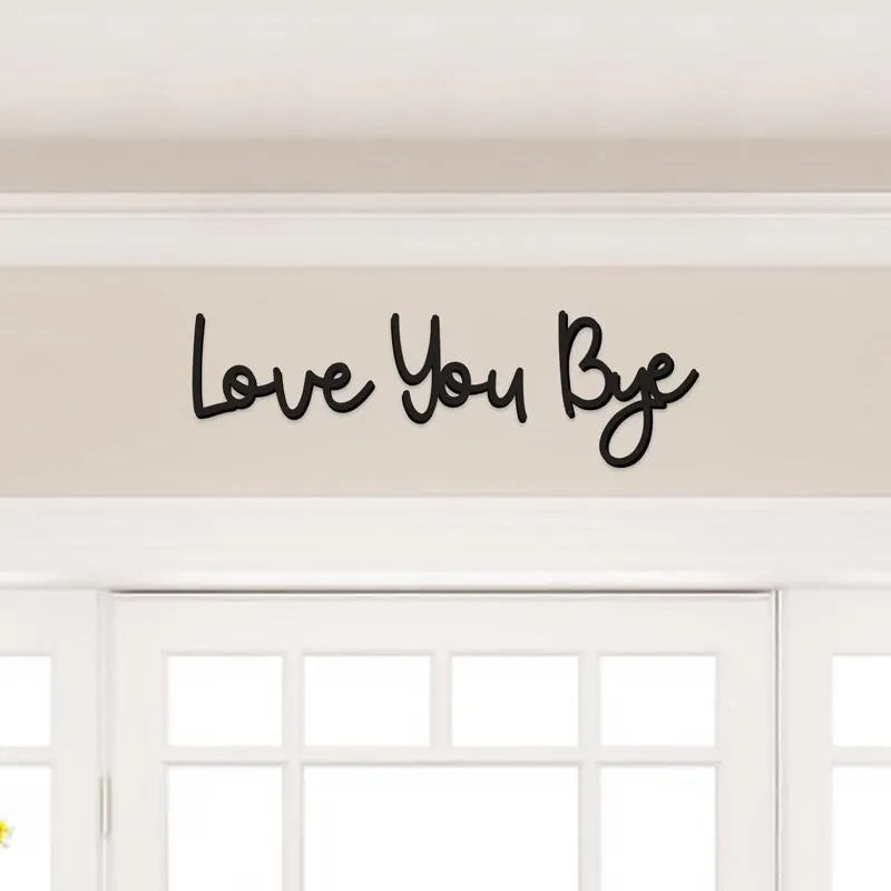 Wooden Wall Hanging Sign Decoration - No Wall Damage