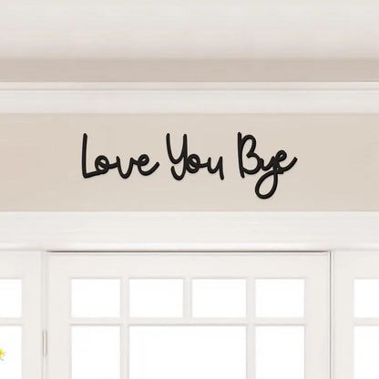 Wooden Wall Hanging Sign Decoration - No Wall Damage