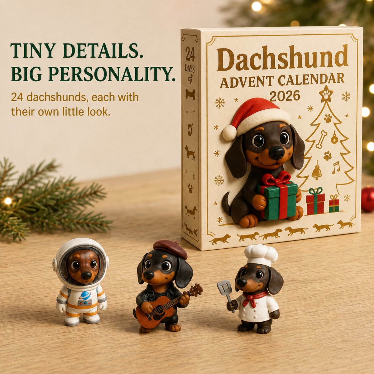 🎁2026 Dachshund Advent Calendar Blind Box💕🐶
