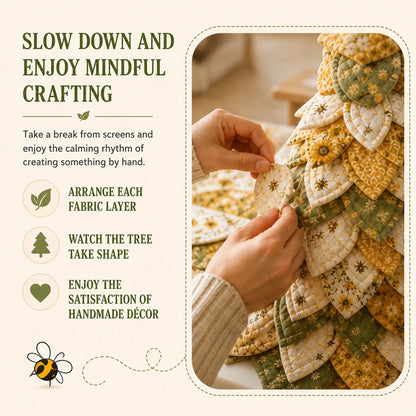 🔥🌻Sunflower Bee Garden Tree DIY Kit-Handmade Fabric Tabletop Tree Decor