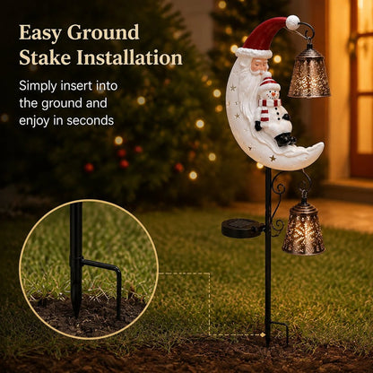 🔥 49% OFF | Christmas Moon Solar Garden Light 🎄