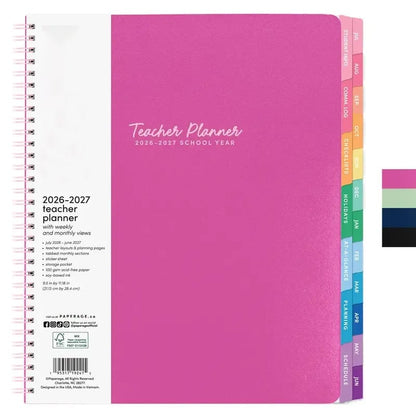 📕Your All-in-One 2026–2027 Teacher Planner ✨Weekly & Monthly Academic Planner & Calendar (from July 2026 to June 2027)
