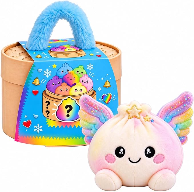 🎄 Mystery Christmas Dumpling Plush – Cute Surprise Plush Basket Gift