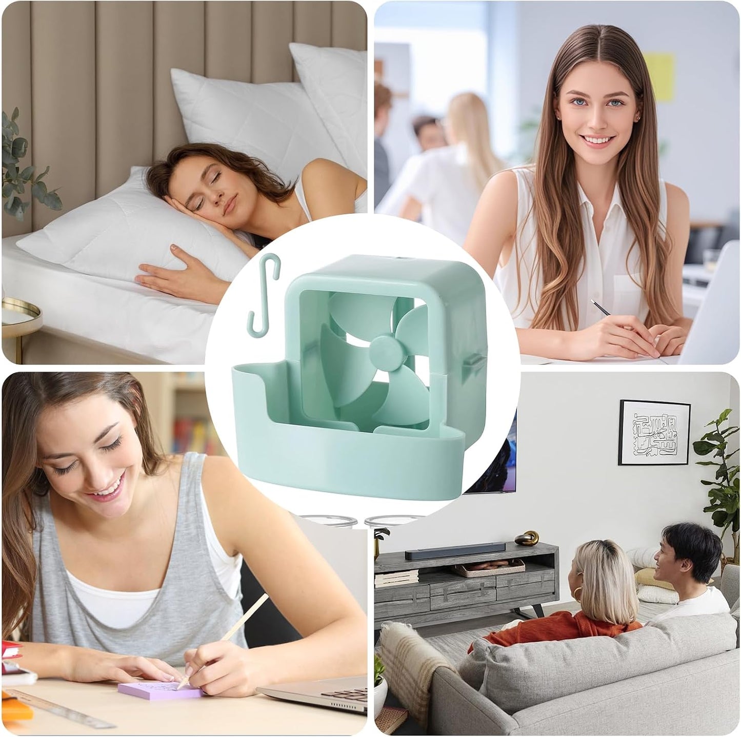 Hangable Ice Cooling Fan Attachment