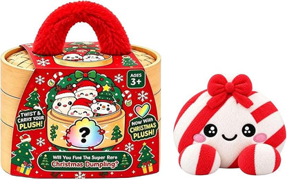 🎄 Mystery Christmas Dumpling Plush – Cute Surprise Plush Basket Gift
