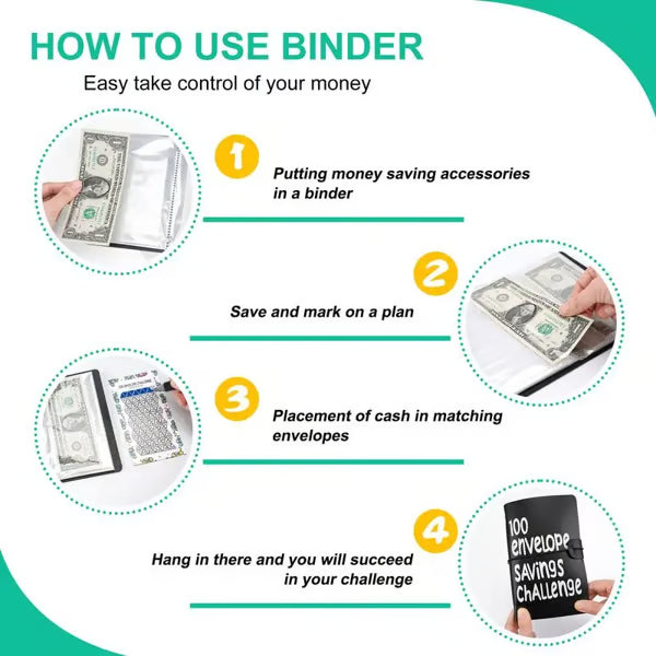 ⏳LAST DAY SALE £6.99!!✉️50K+ SOLD!💝Savings Challenges Book with Envelopes💸