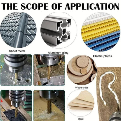 🔩Titanium-Coated Drill Bit Set
