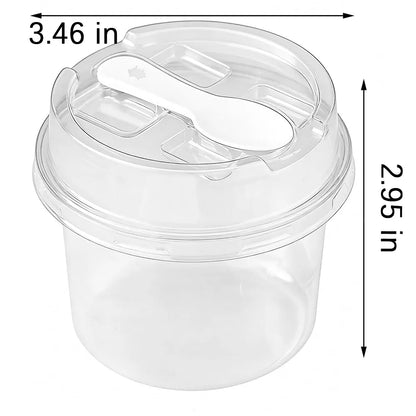 🍨 100 Pack Clear Dessert Cups with Lids & Spoons