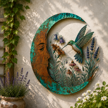Moon Virgin Mary Garden Wall Decor