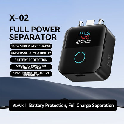 🔥HOT SALE 49% OFF🔋🔌140W Type-C Physical-Disconnect Battery Guard – Smart Auto Power Cut-Off ⚡📱