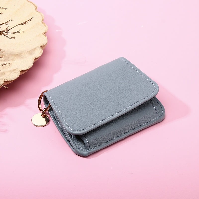 🌹RFID Short Wallets for Women – Fashionable Card Holder with Key Ring & Coin Purse