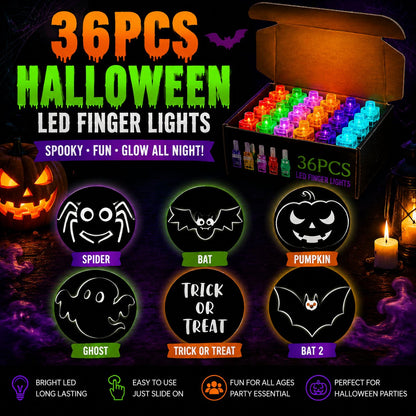 ⏰Limited Stock 49% OFF🎃Halloween Finger Projector Lights – Mini Pattern Projector