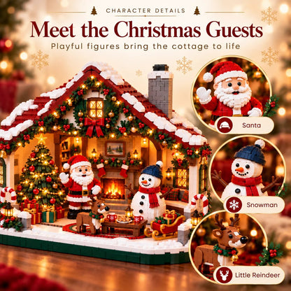 🔥Buy More Save More🔥- 🎄 Cozy Christmas Cottage Building Set – Build Together, Create Memories & Display with Pride